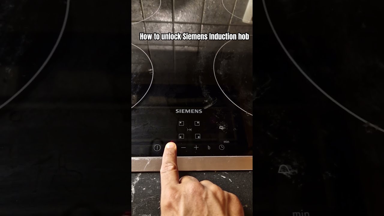 How To Unlock Siemens Induction Hob Press Key Button Cooking Quickfix