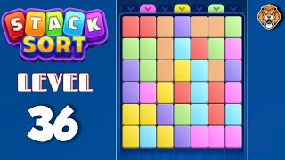 Stack Sort : Color Puzzle Level 36 Walkthrough