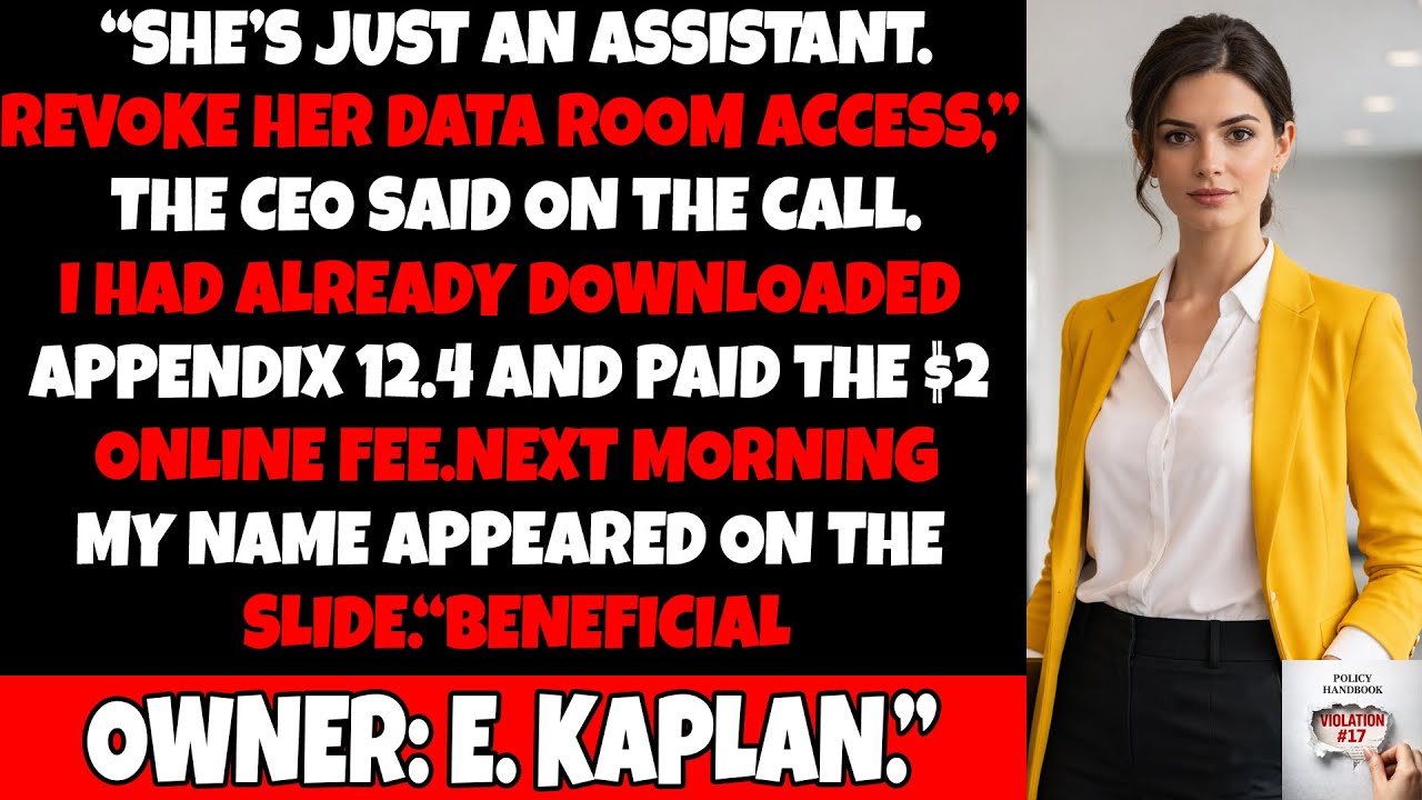 They Said “She’s Just an Assistant.” She Downloaded One File — and Everything Collapsed