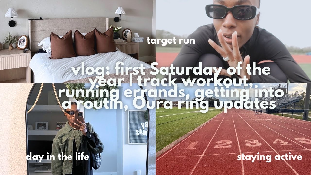 First saturday of 2026: track workouts, running errands, getting into a routine, Oura ring updates