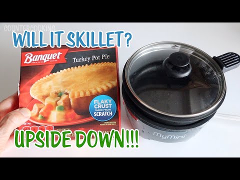 Cooking A Frozen Pot Pie UPSIDE DOWN In A Nostalgia MyMini Skillet And Noodle Cooker