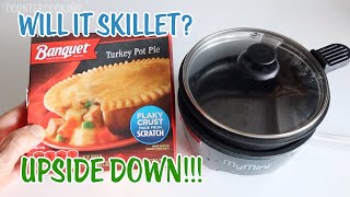 Cooking A Frozen Pot Pie UPSIDE DOWN In A Nostalgia MyMini Skillet And Noodle Cooker