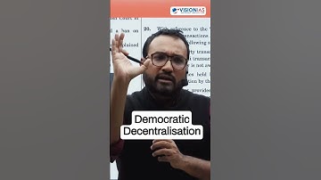 What is Democratic Decentralisation? by Amil Hasan Sir #shorts #upsc #ias