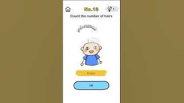 Brain out level 13 Solved | Count the number of hairs