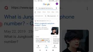 BTS jungkook real phone number screenshot 1