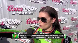 Danica Patrick Wins Pole For Nascar Nationwide Daytona