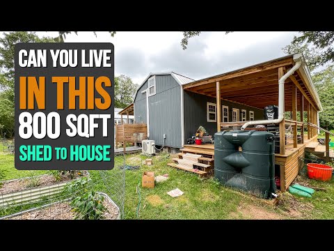 Can You Live in an 800 sqft Shed to House Conversion? {TWO LOFTS} thumbnail