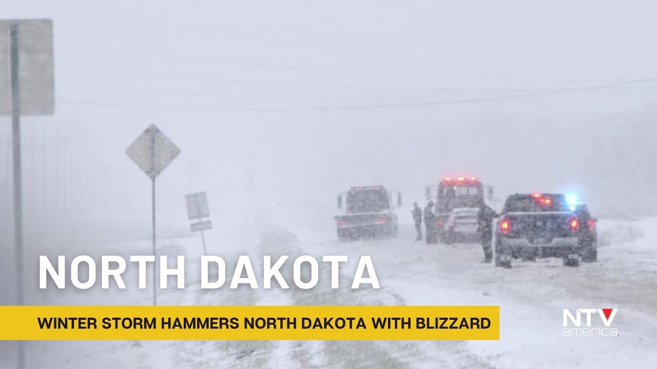 Major Winter Storm Hammers North Dakota With Blizzard