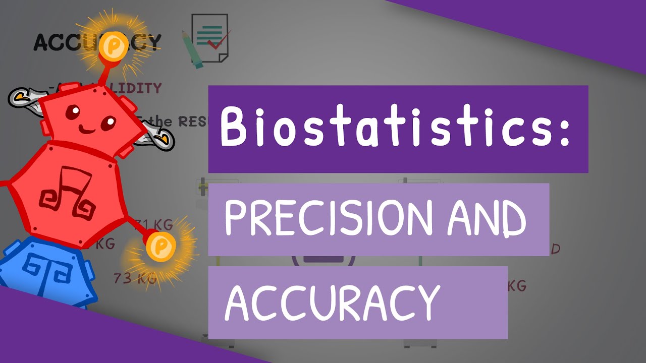 Biostatistics - Precision & Accuracy - YouTube