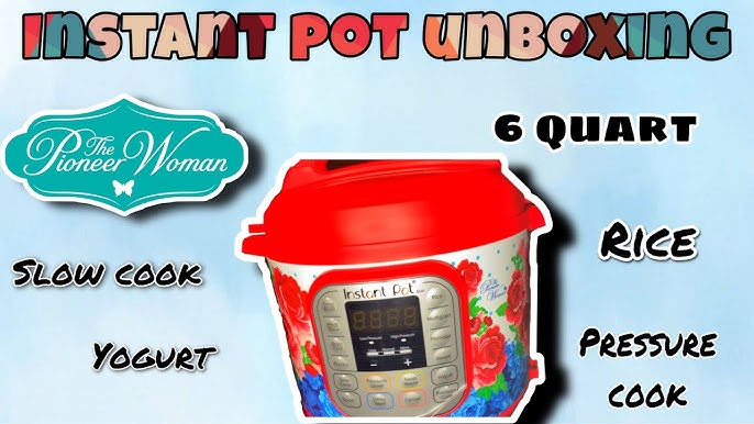 The Pioneer Woman Instant Pot LUX60 6 Qt Vintage Floral 6-in-1 Multi-Use  Programmable Pressure Cooker, Slow Cooker, Rice Cooker, Saute, Steamer, and  Warmer – The Market Depot