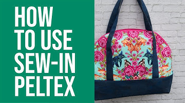 How to Use Sew-In Peltex for Bag-Making