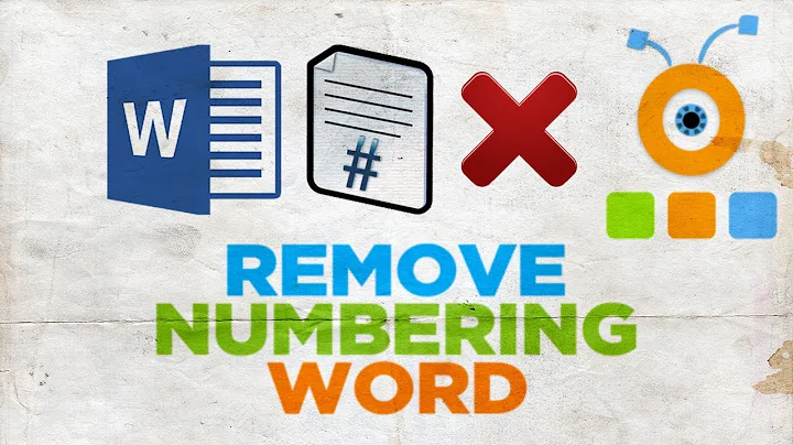 How to Remove Numbering from Some Pages in Word