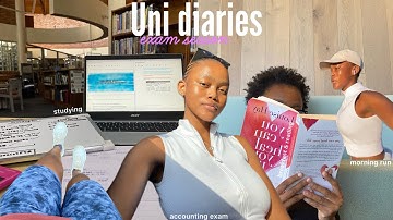 uni diaries 11 | productive study vlog : third year law exams, studying, maintenance & morning run☀️