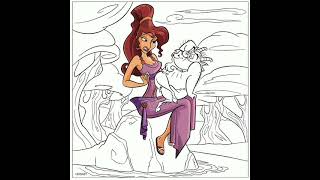 Hercules Megara Disneys Official - Beautiful Colourful Art