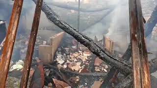 Arde por completo una casa en Friol