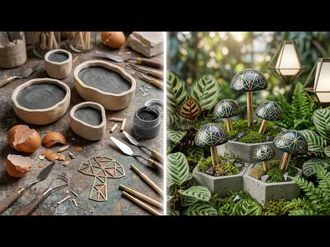 🍄 ¡Creatividad Mágica con Hongos! 🌼 Ideas Adorables para Decorar Tu Espacio