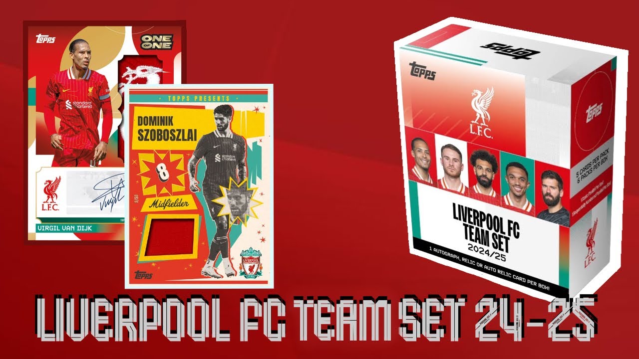 Ennyire szép legenda aláírtat még nem nyitottam 🔥 | Topps Liverpool Team Set 24-25