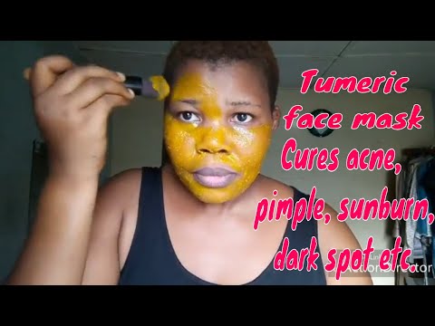 How To Use Turmeric powder To Clear Acne, Pimples, dark spot & Sunburn From Ur Face