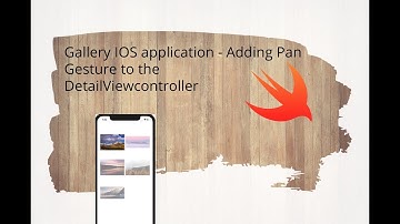 Gallery IOS application - Adding Pan Gesture to the  DetailViewcontroller for Dismiss transition