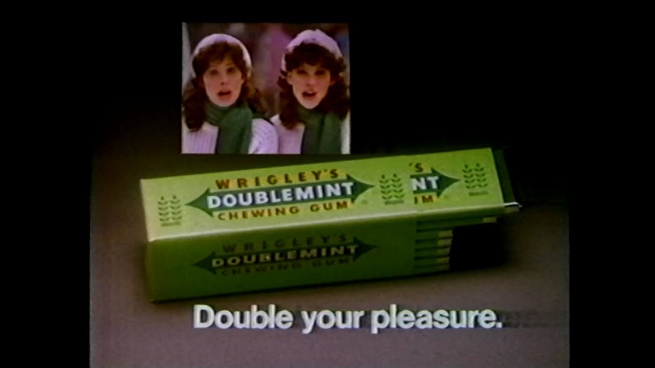 Doublemint Gum (Wrigley) TV Commercial - 1984