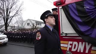 Funeral Procession for Fallen FDNY Lieutenant