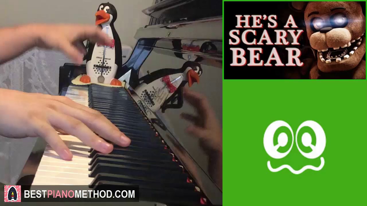FNAF SONG - He's A Scary Bear - Fandroid (Caleb Hyles) (Piano Cover by Amosdoll)