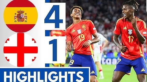 Spain vs Georgia (4-1) Allah Goals & Extended Highlights || Euro 2024!