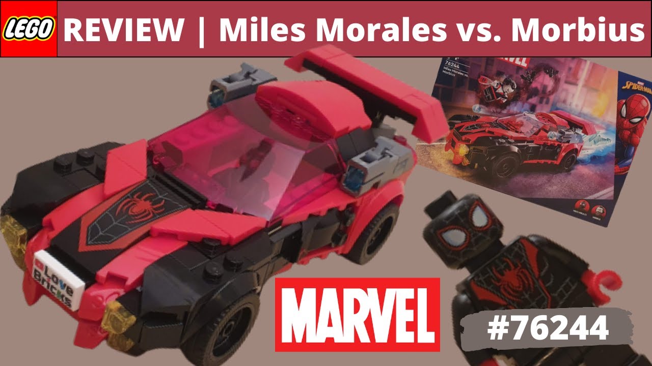 LEGO Marvel Spider-Man Miles Morales vs. Morbius 76244 Building Toy -  Featuring Race Car and Action Minifigures, Adventures in The Spiderverse,  Movie