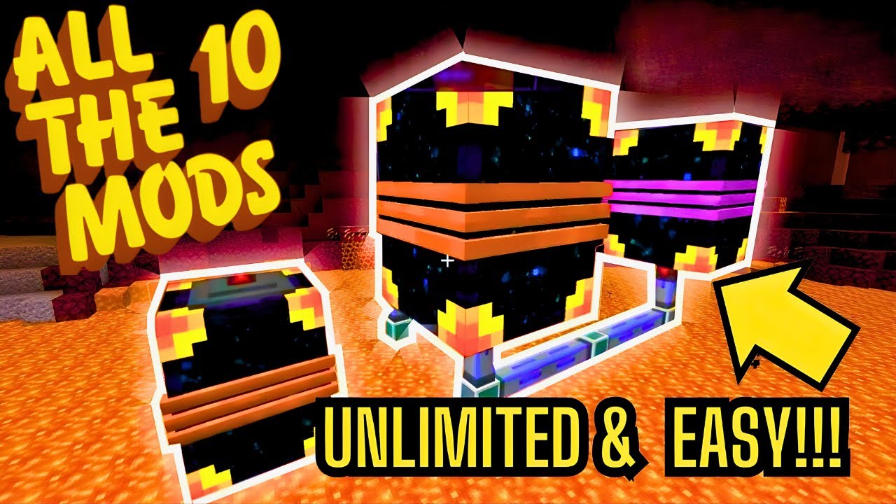 How to Make an INFINITE Lava Generator in 1 Minute!!! | All The Mods 10 ...