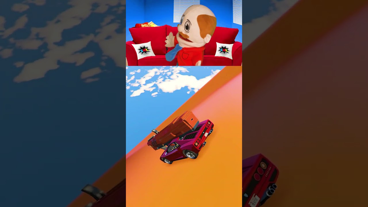 Сможет ли Джеффи перепрыгивать на игрушечных машинках NERF через всю карту в GTA 5!