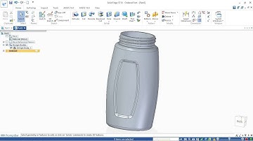 SolidEdge Bottle and Helix Thread