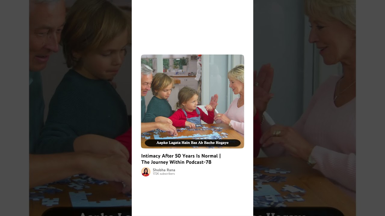 Intimacy After 50 Years Is Normal! 