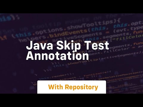 java skip test