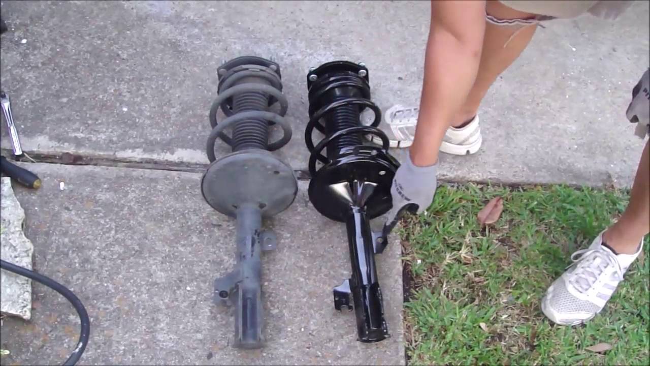 Front Strut Replacement - Highlander - YouTube