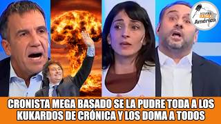 CRONISTA BASADO PRENDE FUEGO EL ESTUDIO DE CRÓNICA Y LOS DOMA A TODOS: “¿ALBERTO NO EXISTIÓ?”