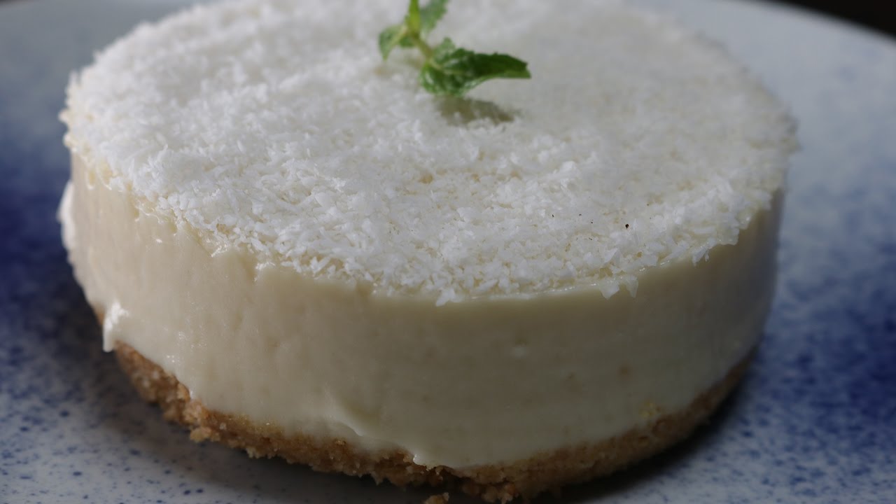 No Bake Coconut Cheesecake