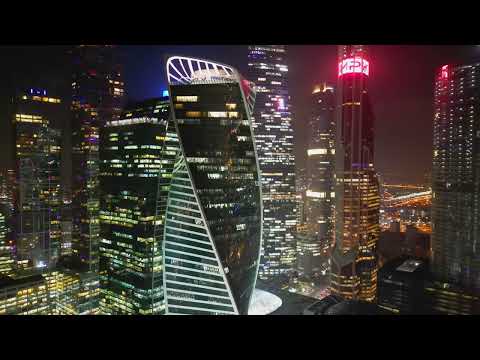 Москва Сити ночью | Moscow City at night