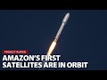 Amazon enters the satellite internet business with first Project Kuiper launch