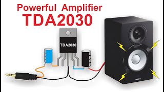 POWERFUL AMPLIFIER using TDA2030 IC | Mini Amplifier |  DIY | 12v Amplifier