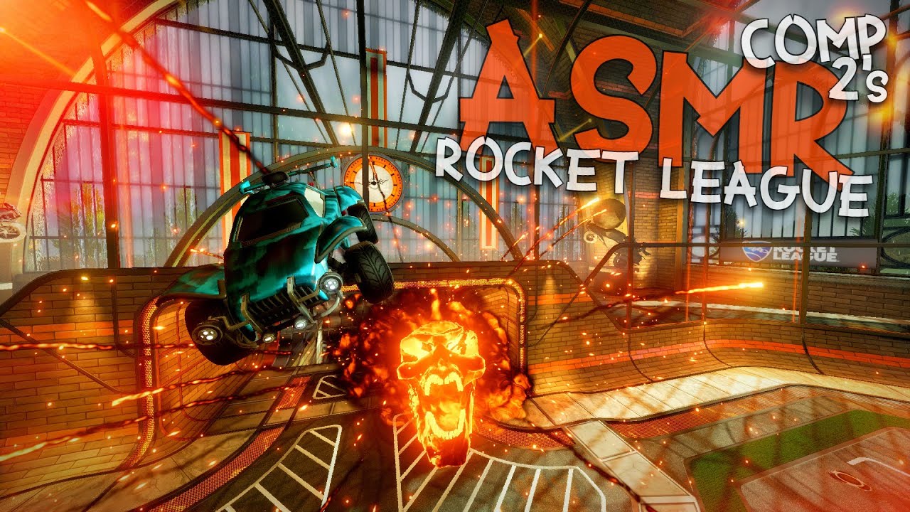 ASMR Rocket League Competitive 2s - Solo Queue to Champ 3! (Gum Chewing & Controller Clicks)