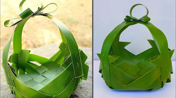 How It's Made - Simple Basket Using Coconut Leaf