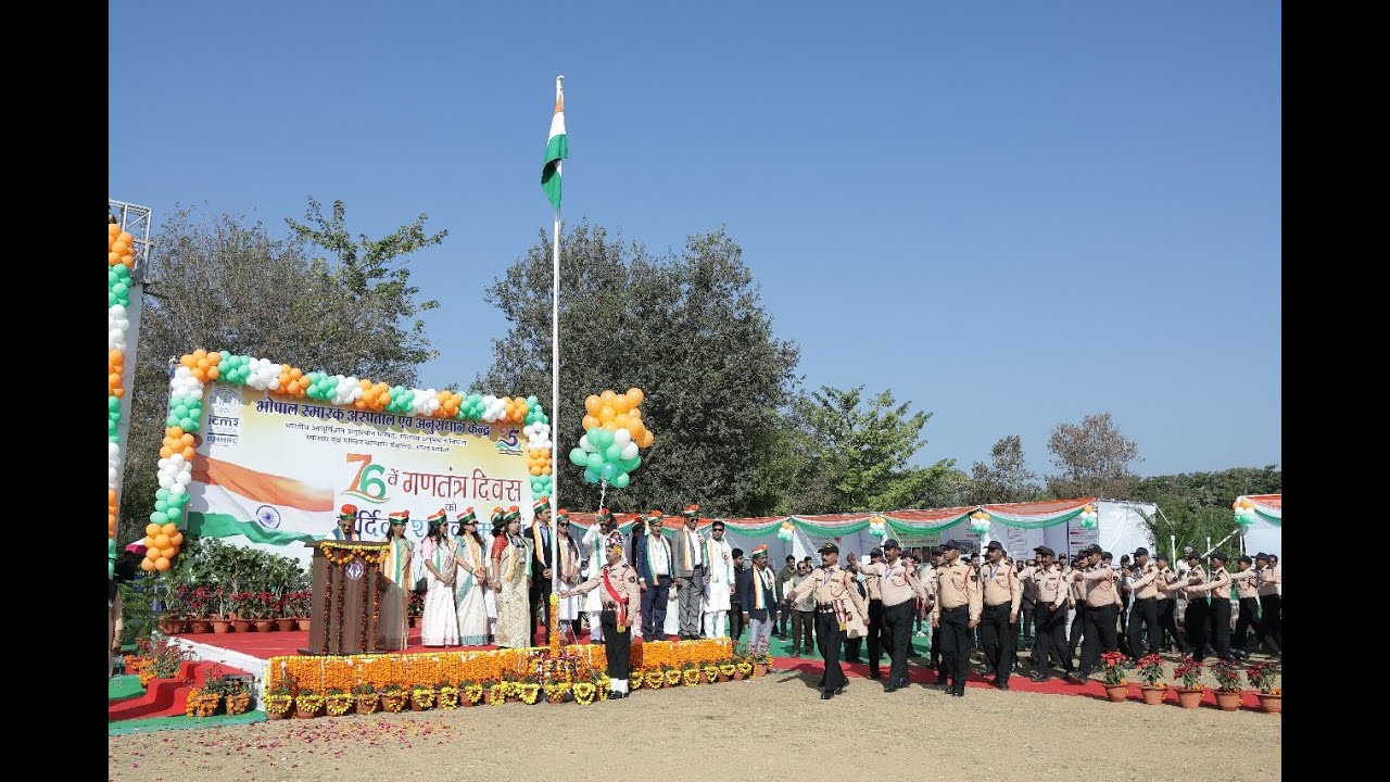 Flag hoisting ceremony at BMHRC on 26th January 2025