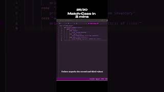 Match-Case in 2 mins on day 25.  #coding #programming #python