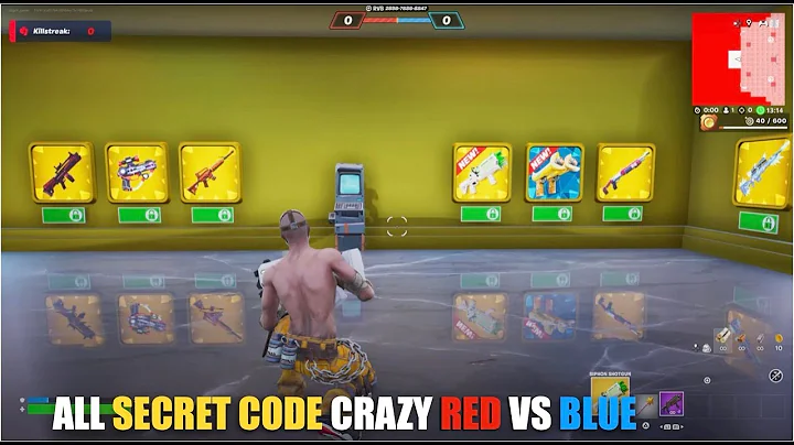 ALL SECRETS CODE CRAZY RED VS BLUE MAP FORTNITE - FIND ALL SECRET CODE LOCATIONS (PART 4)