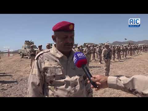 استطلاع | وفد عسكري ينفذ نزولاً ميدانياً لمعايدة المقاتلين في وحدات محور أبين القتالي
