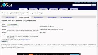 Как зарегистрироватса в xat.com