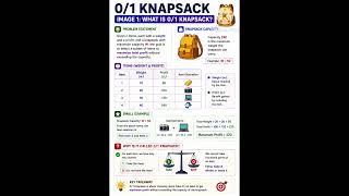 0/1 Knapsack Problem 🎒 | Dynamic Programming