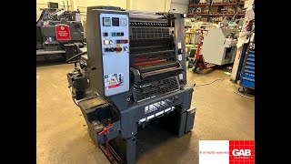 Heidelberg GTO 52 offset printing machine for sale   Gab Supplies Ltd   1992