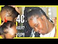 HOW TO SLEEK 4C EDGES WITH THE BEST EDGE CONTROL! Faux loc pontail + sleek hairstyle | JWILLSCOOL
