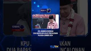 KPU JEMBER NYATAKAN DUA BAPASLON LOLOS PENCALONAN PILKADA JEMBER 2024 #shorts
